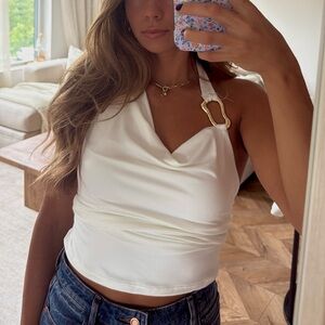 Tank Top with Gold Accent